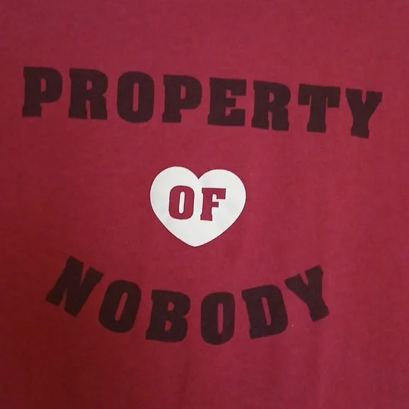 Wound Up Girls Property Of Nobody Shirt XL - Picture 2 of 5